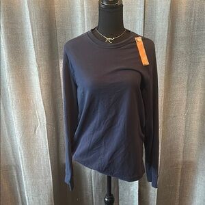 Eddie Bauer Blue Relaxed Long Sleeve Tee
